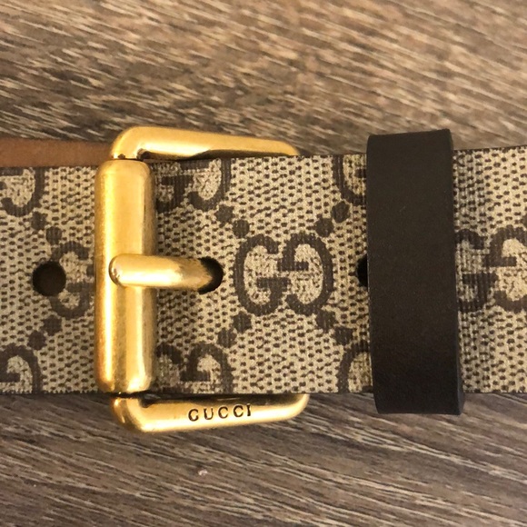 Gucci Tiger Print GG Supreme Belt main image 4